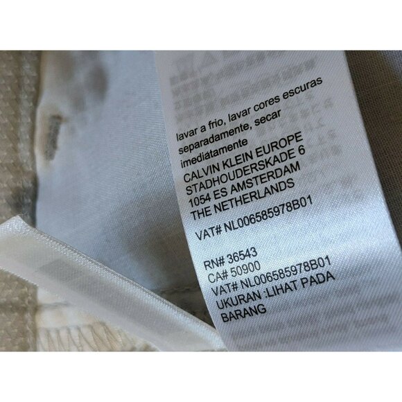 Calvin Klein Men's Dress Pants Gray 100% Cotton Summer Size 32* 30 - Picture 8 of 8